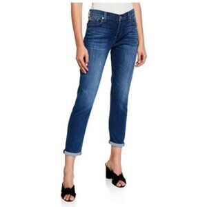 7 For All Mankind Jeans Womens 27 Blue Josefina Skinny Boyfriend Made In USA